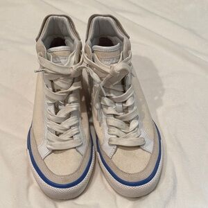 Rag & Bone White and Blue Sneakers